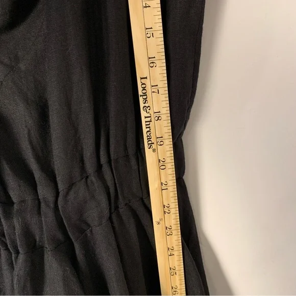 METAMORPHOZA Cowl Neck 100% Linen Asymmetrical Dress - Picture 8 of 10